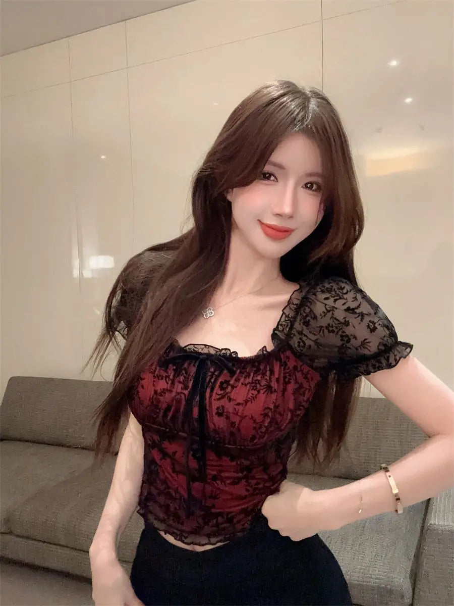 Crimson Spell Top