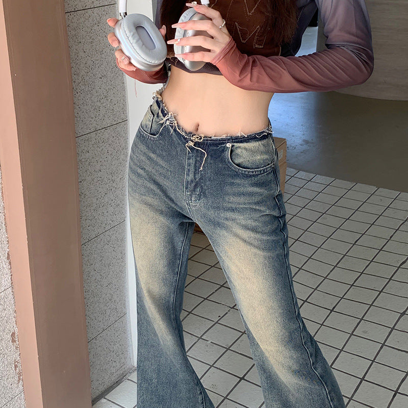 Y2K Washed Wide Leg Jeans