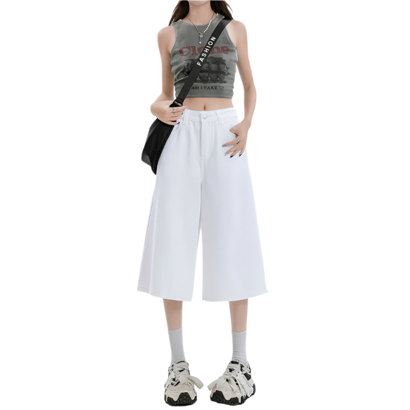 Cropped Extra-Wide Baggy Jeans