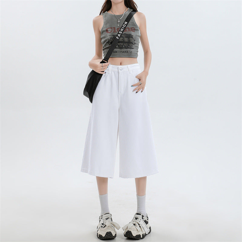 Cropped Extra-Wide Baggy Jeans
