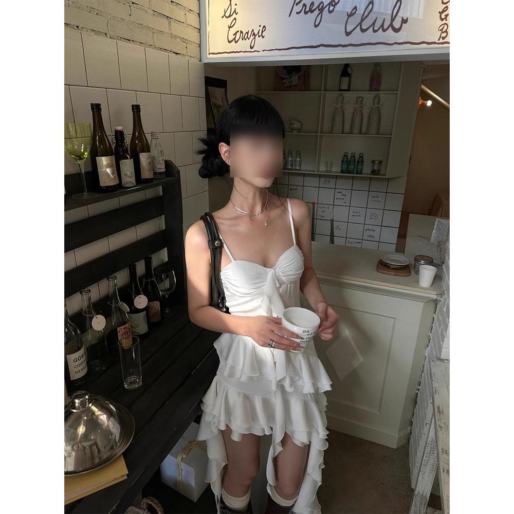 Ruffled Mini Dress – Soft Slim Fit Look