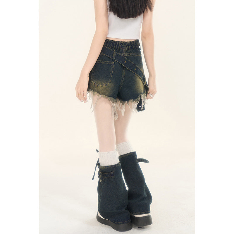 Grunge Strap Shorts