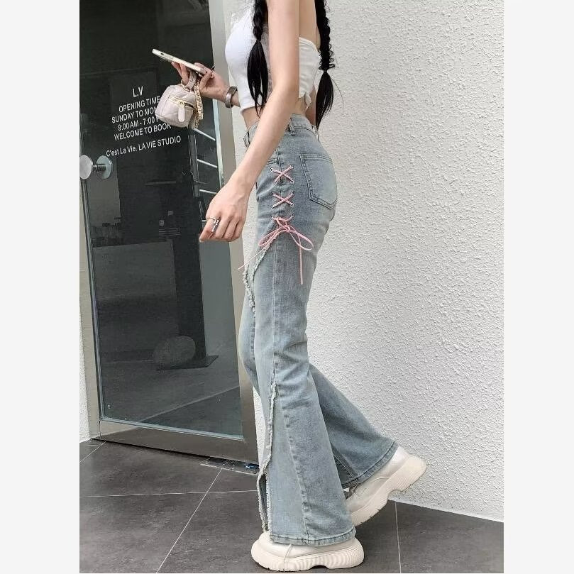 Lace-Up Skinny Jeans Teen