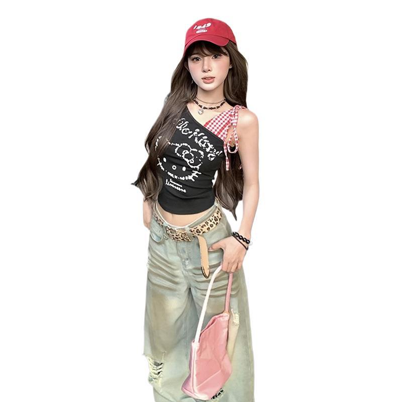 Y2K Kitty Crop Top