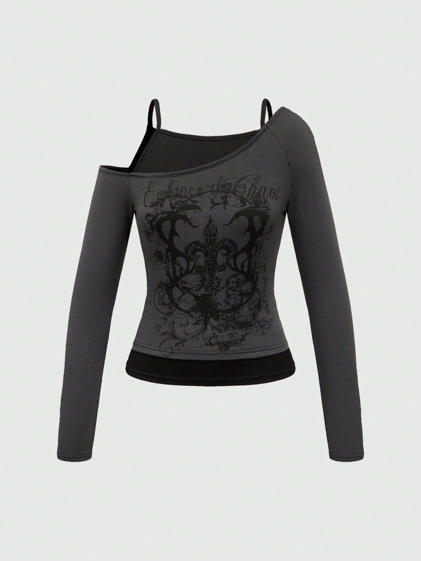 Y2K Asymmetrical Long Sleeve