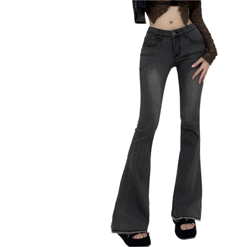Slim Flare Gray Jeans