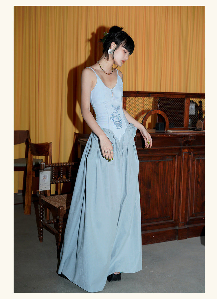 Elegant Cinched Dress – Soft Vintage Aesthetic