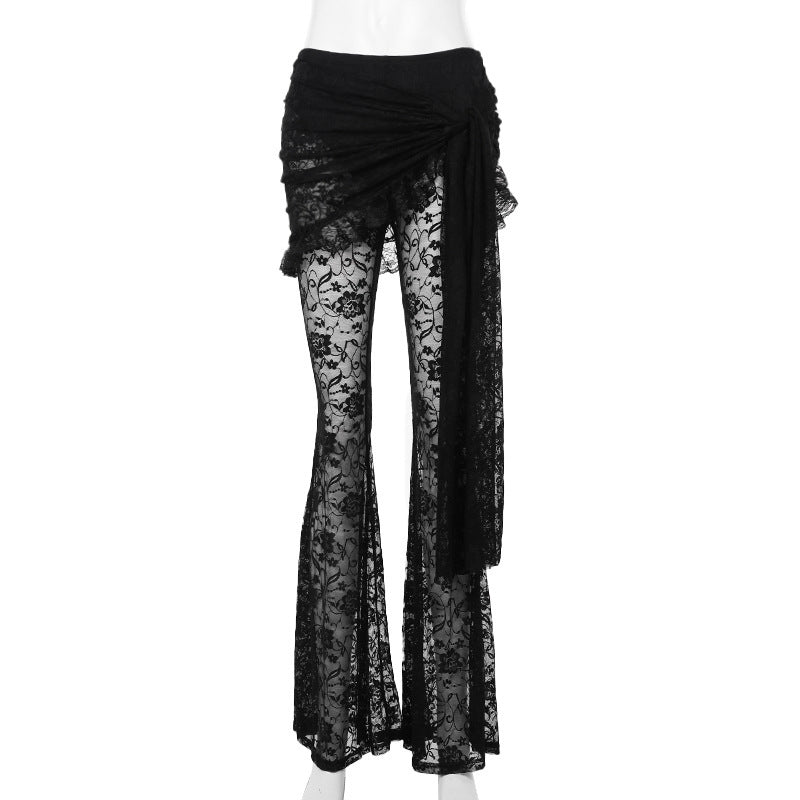 Red Velvet Lace Set  Goth Y2K Look