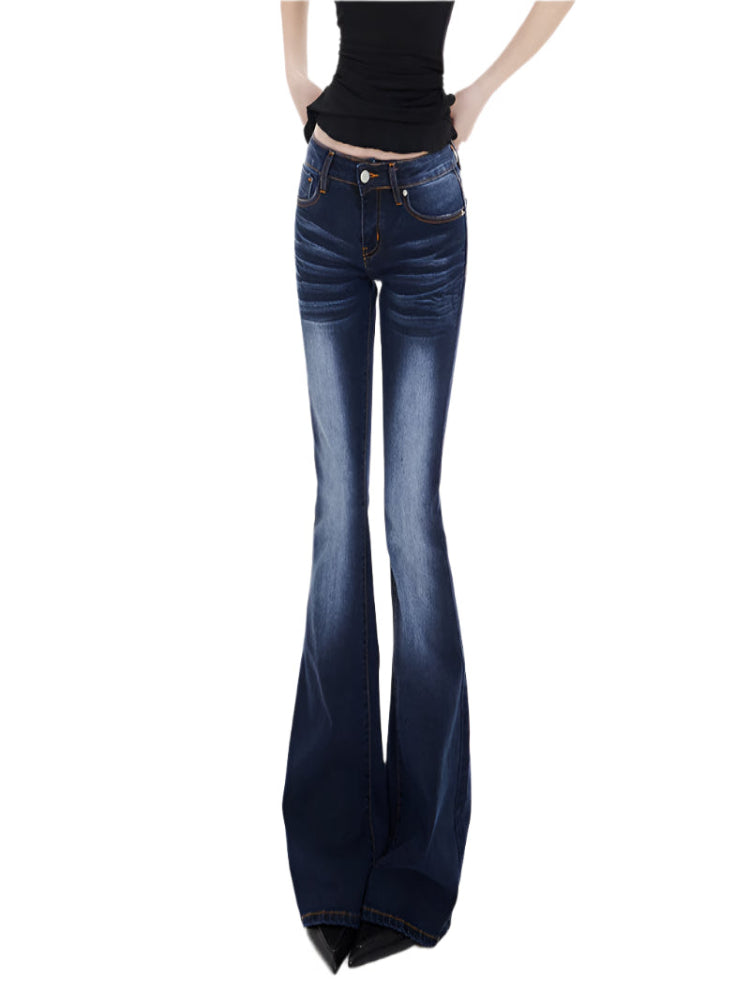 Dark Blue Flare Jeans
