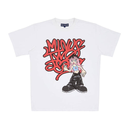 Anime Letter Tee – Y2K T-Shirt