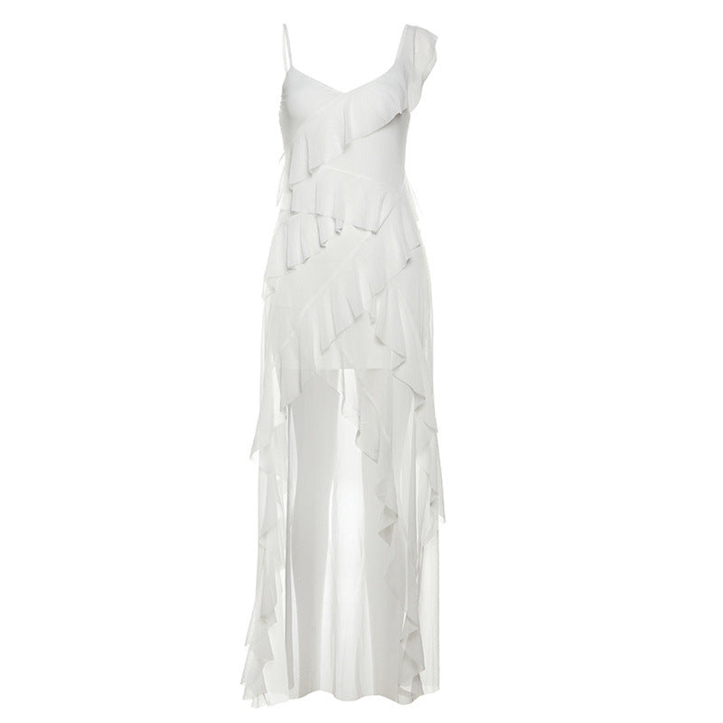 Layered White Dress – Elegant Flowy Look