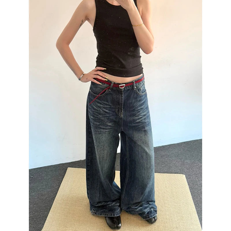 Dark Wash Baggy Vintage 2000s