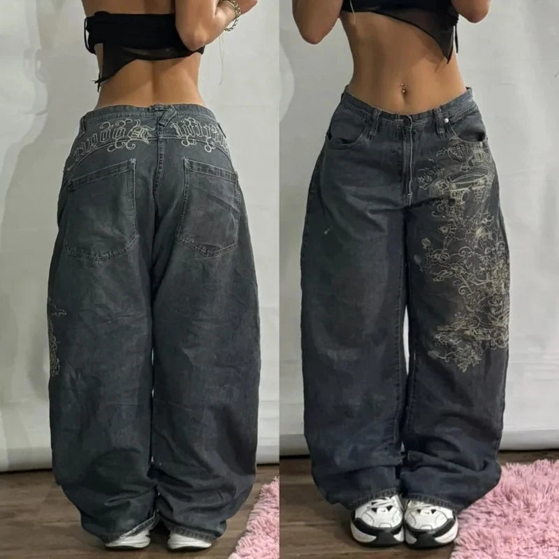 Y2K Fashion  Baggy Jeans Streetwear
