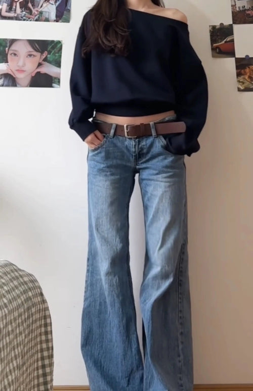 Baggy Flare Jean Japanese Y2K Streetwear